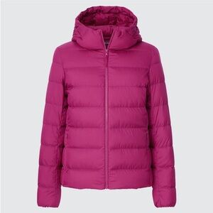 Uniqlo Pink Extra Light Down Parka Jacket